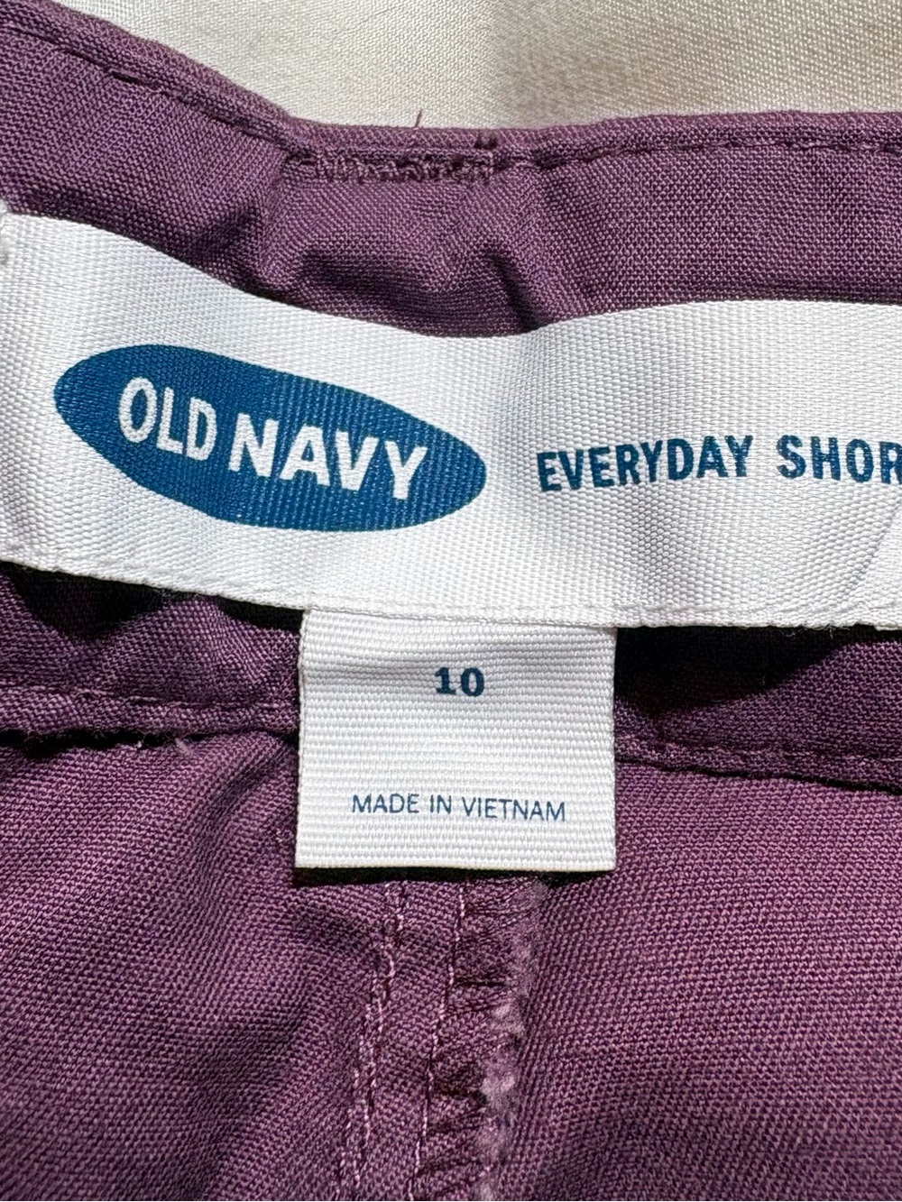 Old Navy Everyday Chino Short Trio - Purple, Black and Mustard - Picture 3 of 8
